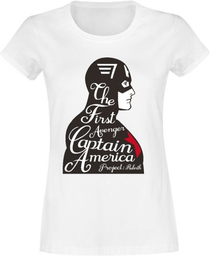 Captain America First Avenger Dámské tričko bílá
