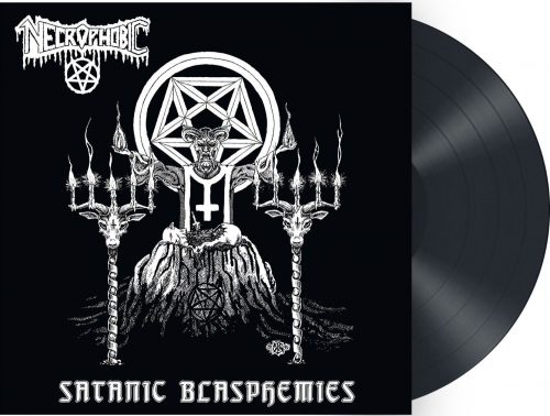 Necrophobic Satanic blasphemies LP černá
