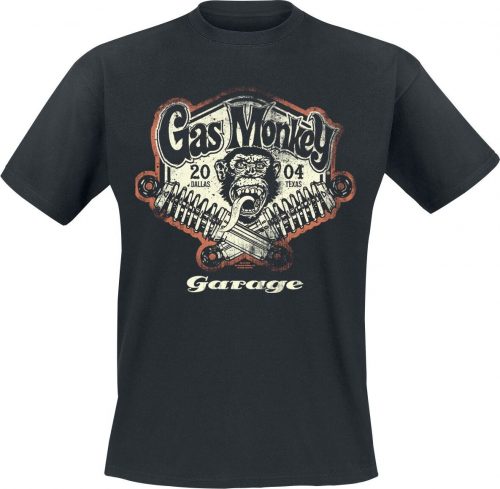 Gas Monkey Garage Spring Coils Tričko černá