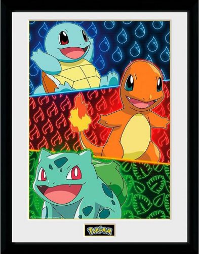 Pokémon Starters Zarámovaný obraz vícebarevný