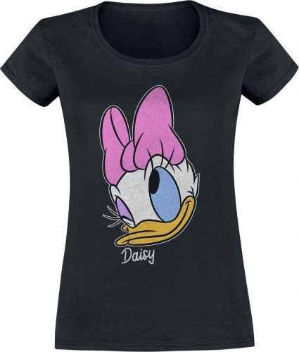 Donald Duck Daisy Big Face Dámské tričko černá