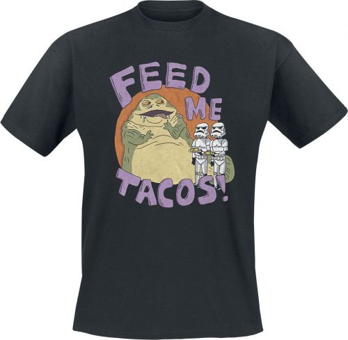 Star Wars Jabba Tacos Tričko černá