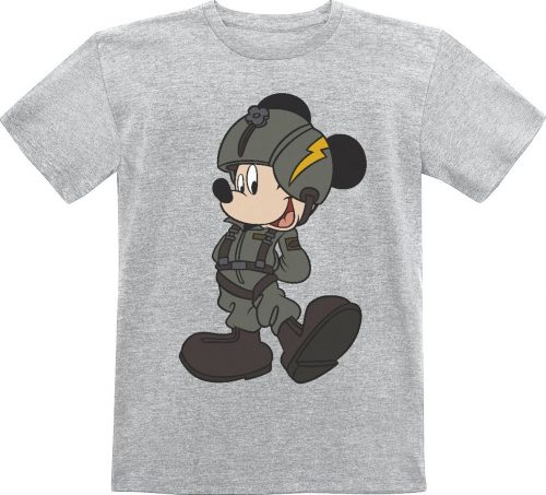 Mickey & Minnie Mouse Kids - Jet Pilot Mickey detské tricko šedá