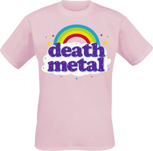 Zábavné tričko Goodie Two Sleeves - Death Metal Rainbow Tričko růžová