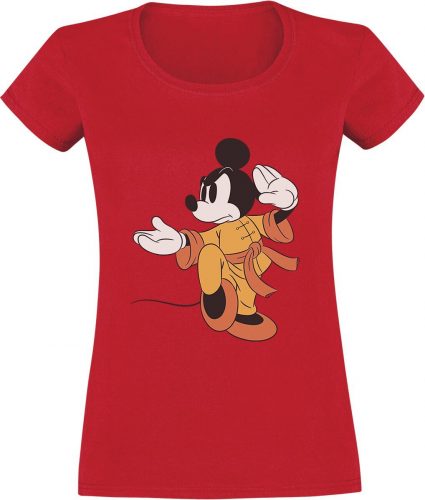 Mickey & Minnie Mouse Kung Fu Mickey Dámské tričko červená
