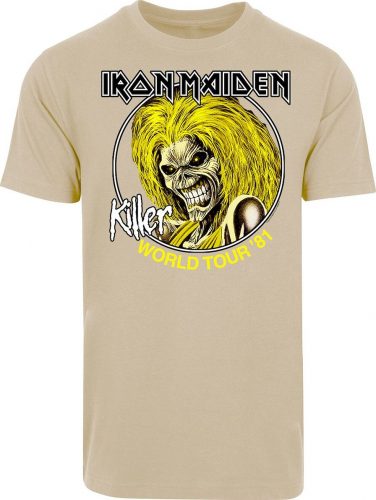 Iron Maiden Killers Tour Tričko písková