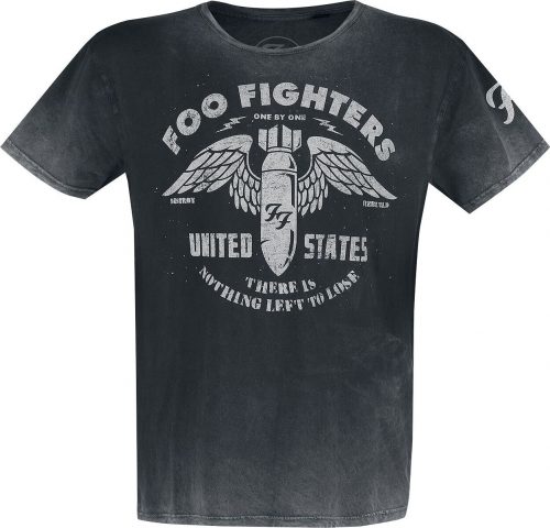 Foo Fighters Bomb Vintage Tričko šedá