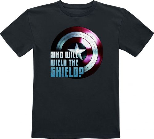 Captain America Kids - Who will wield the shield? detské tricko černá