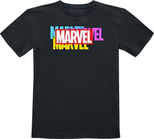 Marvel Kids - CMY Logo detské tricko černá