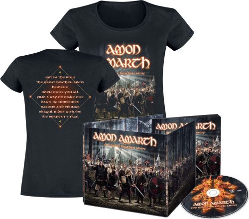 Amon Amarth The great heathen army CD & dámská košile standard