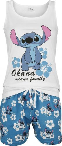 Lilo & Stitch Hawaii pyžama bílá/modrá