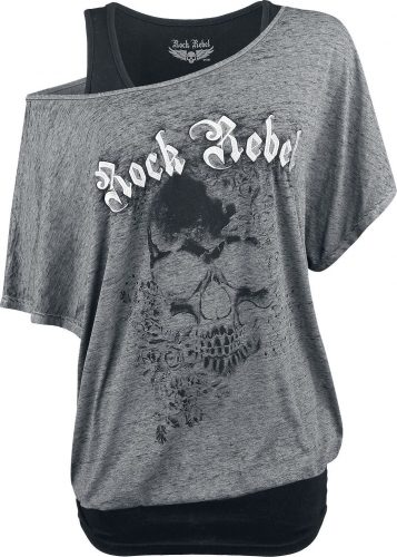 Rock Rebel by EMP When The Heart Rules The Mind Dámské tričko šedá