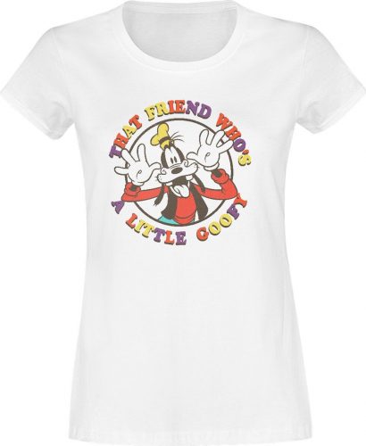 Mickey & Minnie Mouse A Little Goofy Dámské tričko bílá