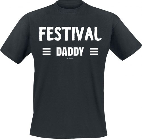 Alcohol & Party Festival Daddy Tričko černá
