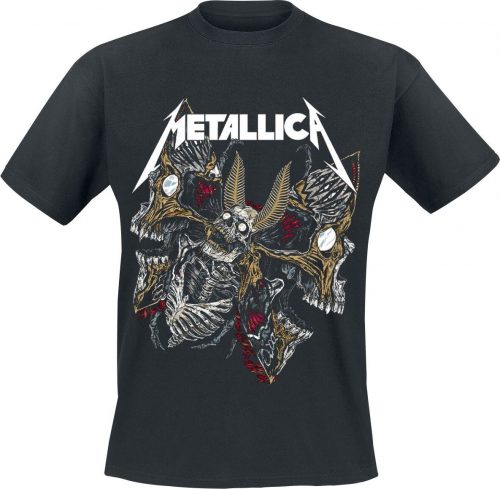 Metallica Skull Moth Tričko černá