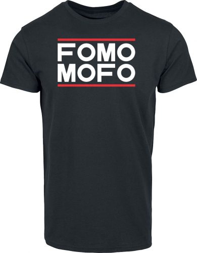 Zábavné tričko FOMO MOFO Tričko černá