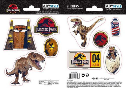 Jurassic Park Dinosaurs sada nálepek vícebarevný
