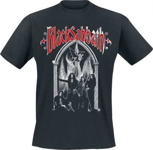 Black Sabbath Flaming Arches Tričko černá
