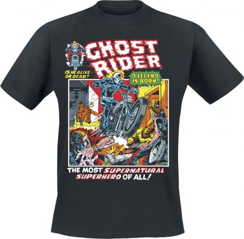 Marvel Comics Ghost Rider Tričko černá