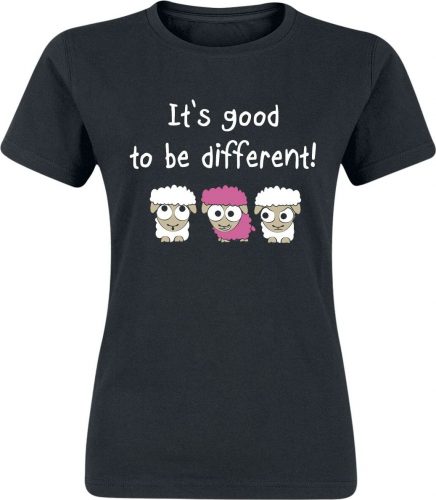 Tierisch It's good to be different! Dámské tričko černá