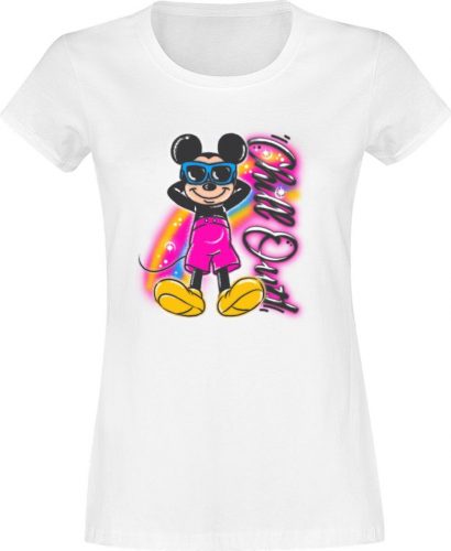 Mickey & Minnie Mouse Airbrushed Mickey Dámské tričko bílá