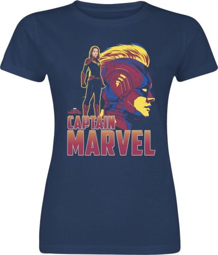 Captain Marvel Character Dámské tričko námořnická modrá