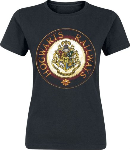 Harry Potter Hogwarts Railways Dámské tričko černá