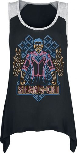 Shang-Chi and the Legend of the Ten Rings Neon Dámský top cerná/šedá