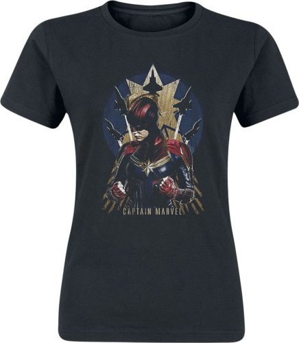 Captain Marvel Jet Burst Dámské tričko černá