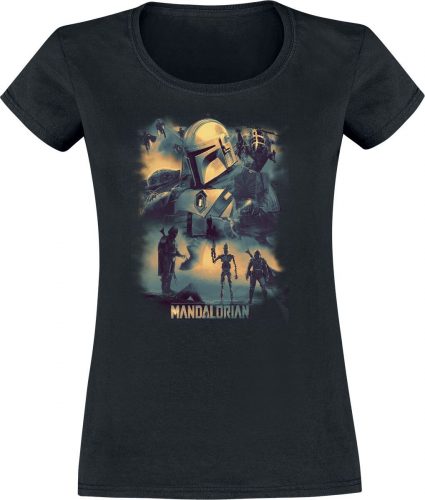 Star Wars The Mandalorian - Characters Dámské tričko černá