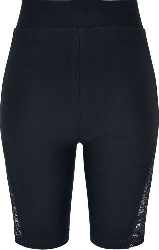 Urban Classics Ladies High Waist Lace Inset Cycle Shorts Dámské šortky černá