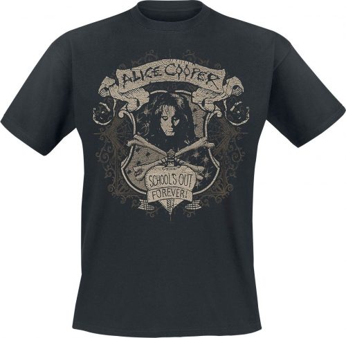 Alice Cooper School's Out Crest Tričko černá