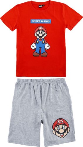 Super Mario Kids - Pose Dětská pyžama červeno-šedá