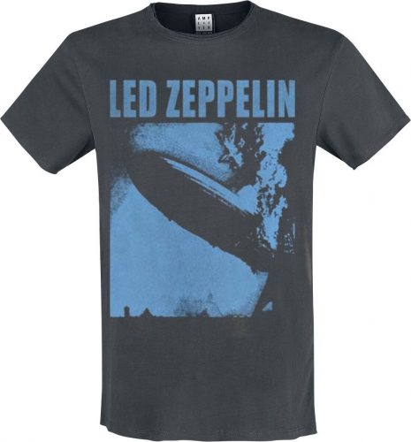 Led Zeppelin Amplified Collection - Blimp Square Tričko charcoal