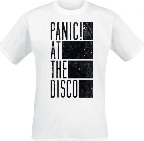 Panic! At The Disco Block Text Tričko bílá