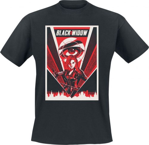 Black Widow Red Lightning Tričko černá