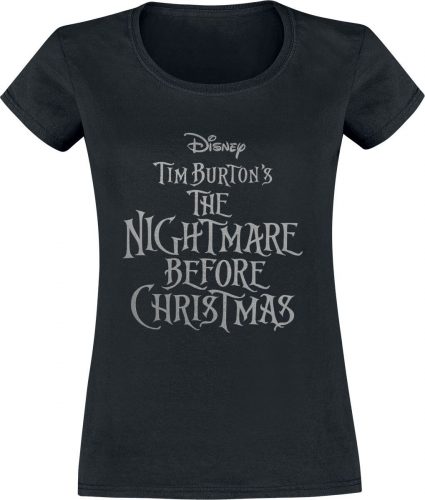 The Nightmare Before Christmas Logo Dámské tričko černá