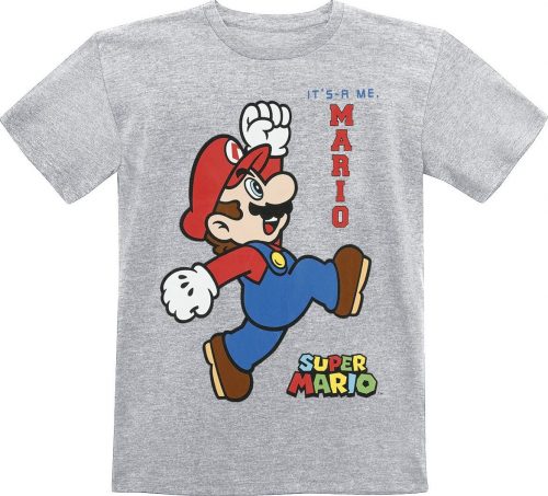 Super Mario Kids - Jump detské tricko šedá