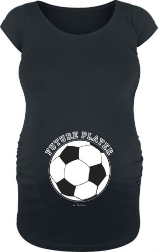 Móda pro těhotné Future Football Player Dámské tričko černá