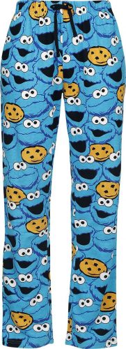 Sesame Street Krümelmonster - Face Pyžamové nohavice modrá