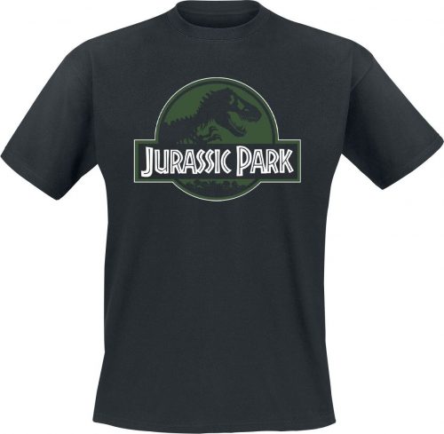 Jurassic Park Logo Tričko černá