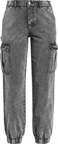 Forplay Kapsáčové kalhoty s opraným efektem Dámské kalhoty šedá