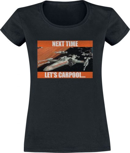 Star Wars Carpool Dámské tričko černá