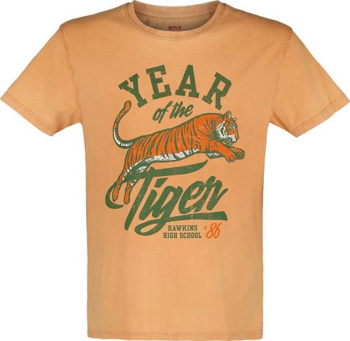 Stranger Things Year Of The Tiger Tričko oranžová