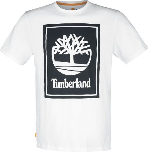 Timberland Tričko Stack Logo Tričko bílá
