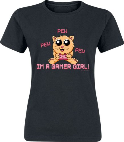 Zábavné tričko I'm A Gamer Girl Dámské tričko černá