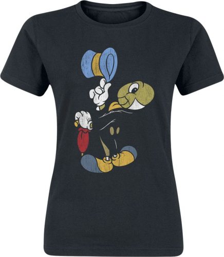 Pinocchio Jiminy Cricket Dámské tričko černá