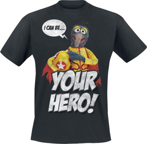 The Muppets Gonzo - I Can Be Your Hero! Tričko černá
