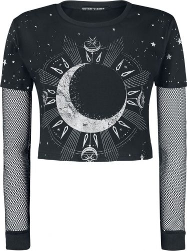 Outer Vision Astro Dámské tričko s dlouhými rukávy černá