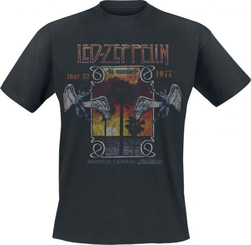 Led Zeppelin Inglewood Tričko černá